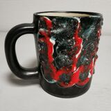 Mug vintage ceramic lava effect