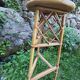 Vintage wicker bar stool set