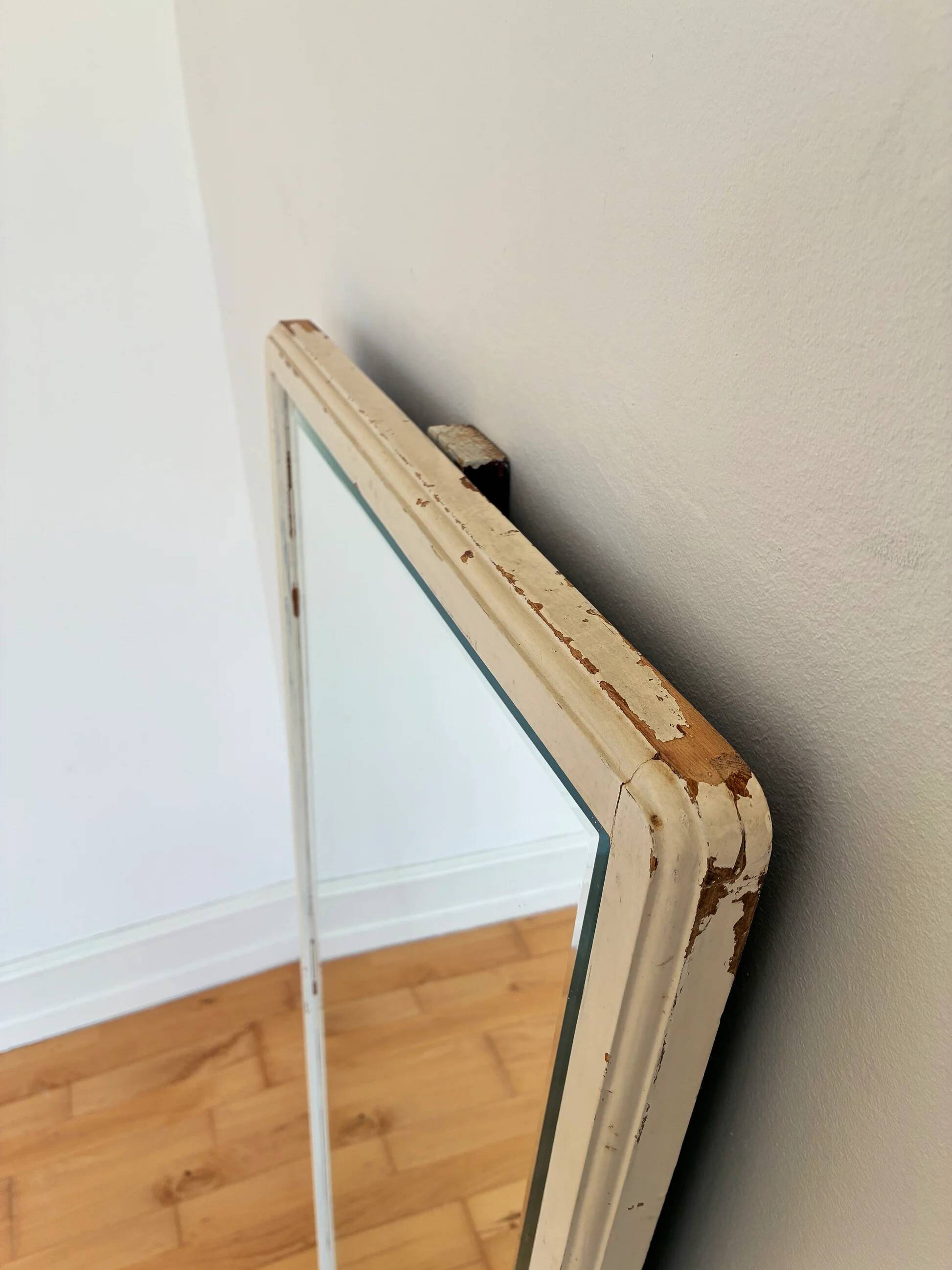 Large antique European full-length floor mirror, early 20th century