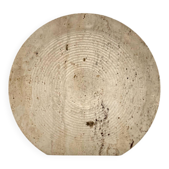 Mid-century modern travertine solifleur vase, Cerri Nestore, Italy, 1970s