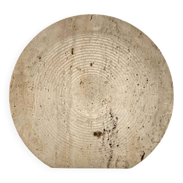 Mid-century modern travertine solifleur vase, Cerri Nestore, Italy, 1970s