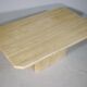 Stone design coffee table made of travertine Italy, 70s 80s