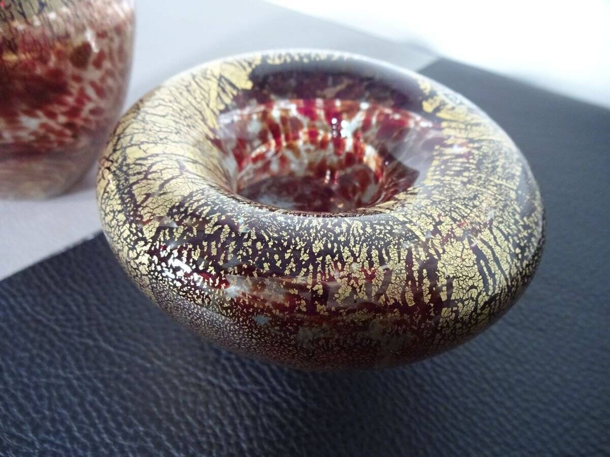 Maltese Glass Ashtrays from Mdina, 1960s, Set of 2