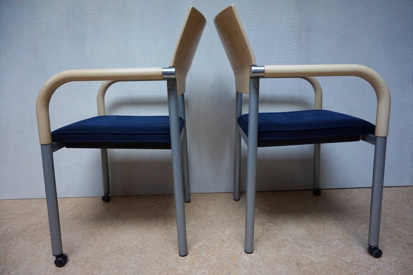 Set of 5 dining or conference chairs by Wiesner Hager and designed by Arge2