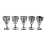 Baccarat / St Louis Caton crystal glasses early 20th France