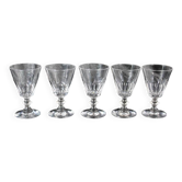 Baccarat / St Louis Caton crystal glasses early 20th France