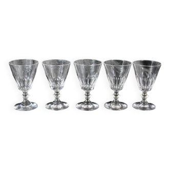 Baccarat / St Louis Caton crystal glasses early 20th France