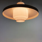 Mid century pendant by Philips with opaline glass, 1960s