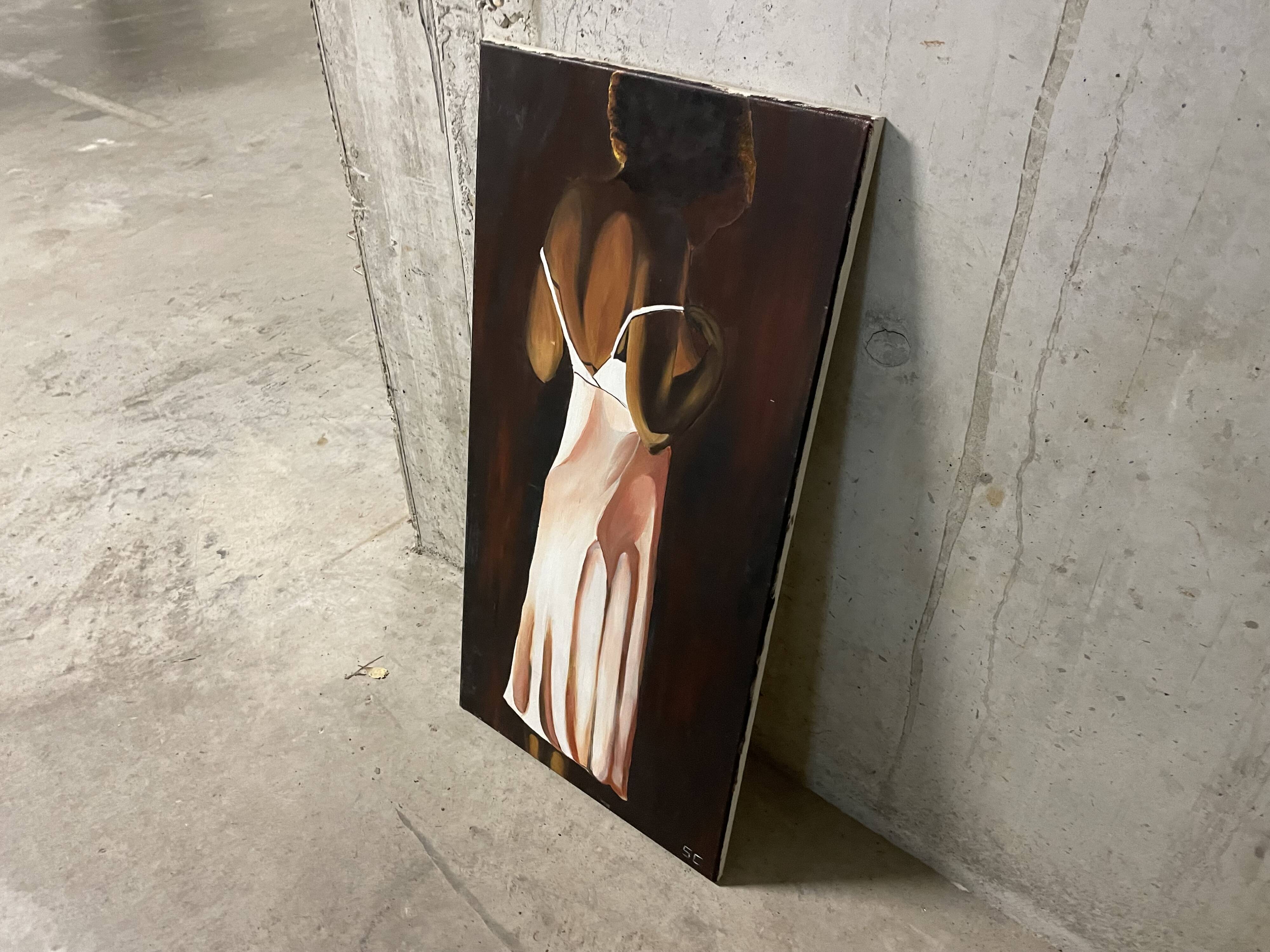 Oil on canvas "African Woman"