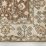Tapis persan à motifs floraux beige et marron 147x264 cm SK 24773