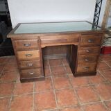 Solid oak minister's desk