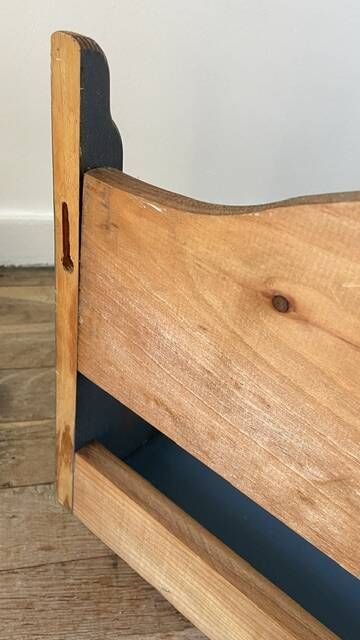 Vintage solid wood noah's ark shelf