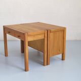 Regain solid elm desk and chest of drawers set