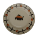 Plate in Badonviller earthenware model DOC diam 24 cm
