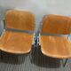 Set of 4 70s Castelli wooden chairs