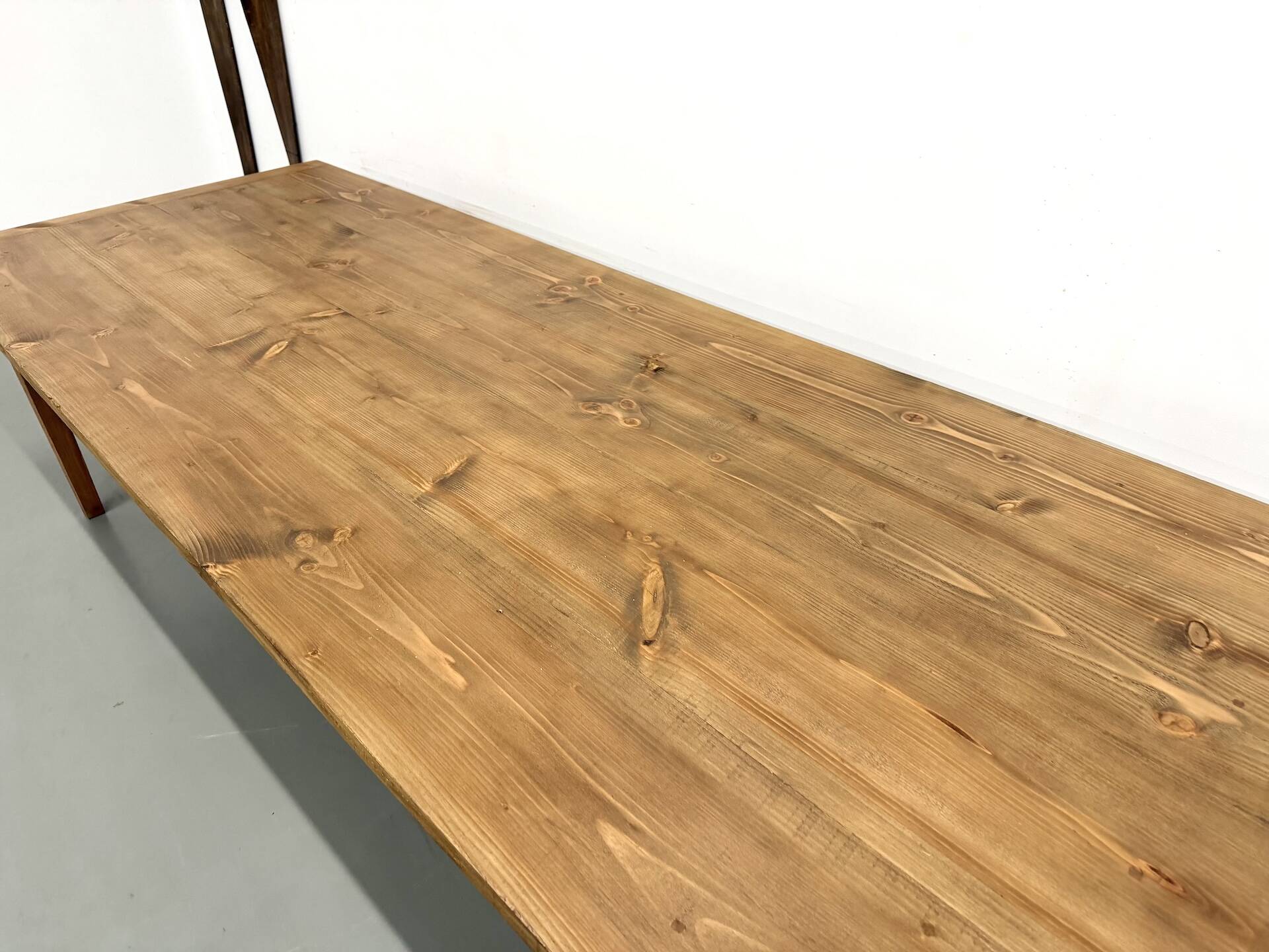 Monumental XXL Pine Farmhouse Table (3.20m) – 1970s