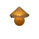 French Art Deco Glass Mushroom Table Lamp, 1920/30s