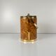 Vintage ice bucket in plastic with an elm burl effect, 1970.