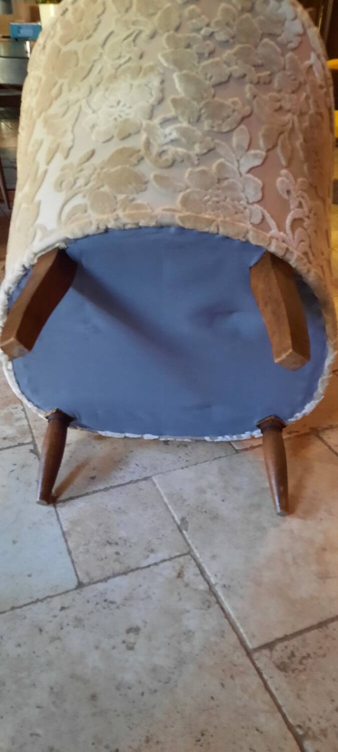 Paire de fauteuils crapaud