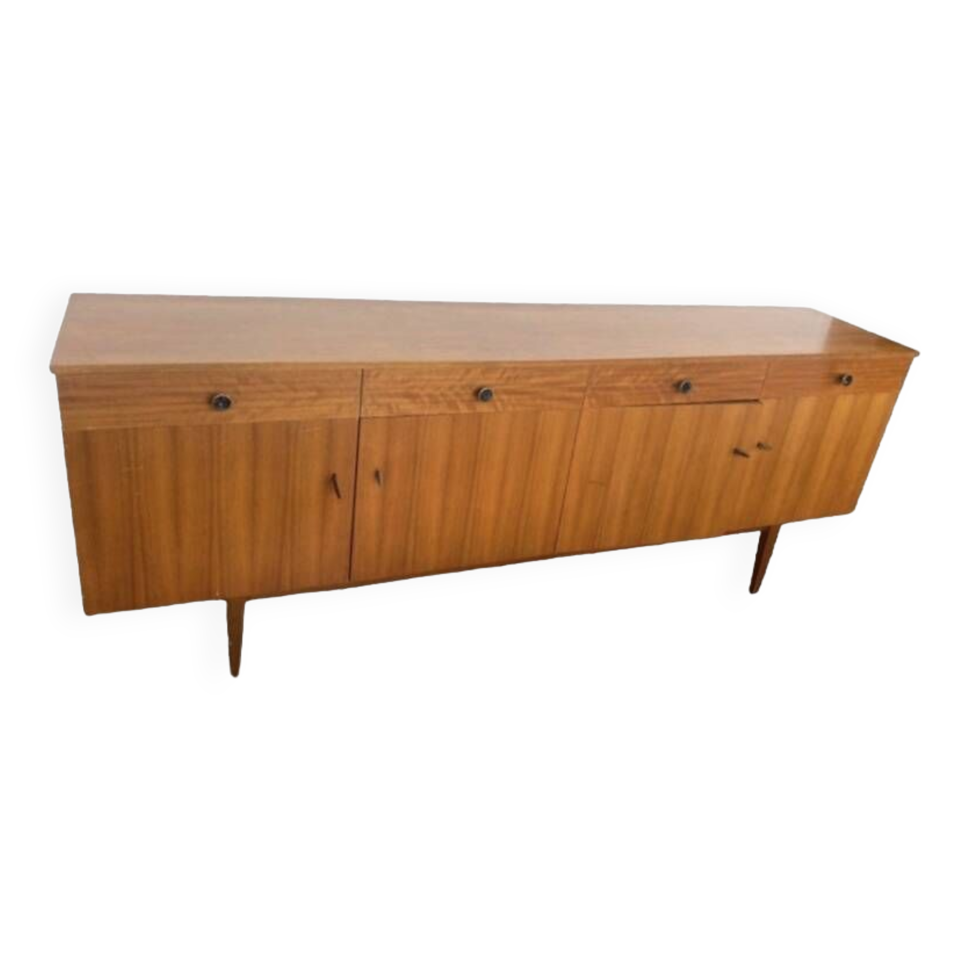 Vintage Scandinavian teak sideboard from the 60s, 70s