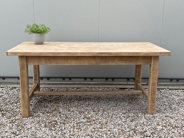 Table de ferme poncée 176 cm