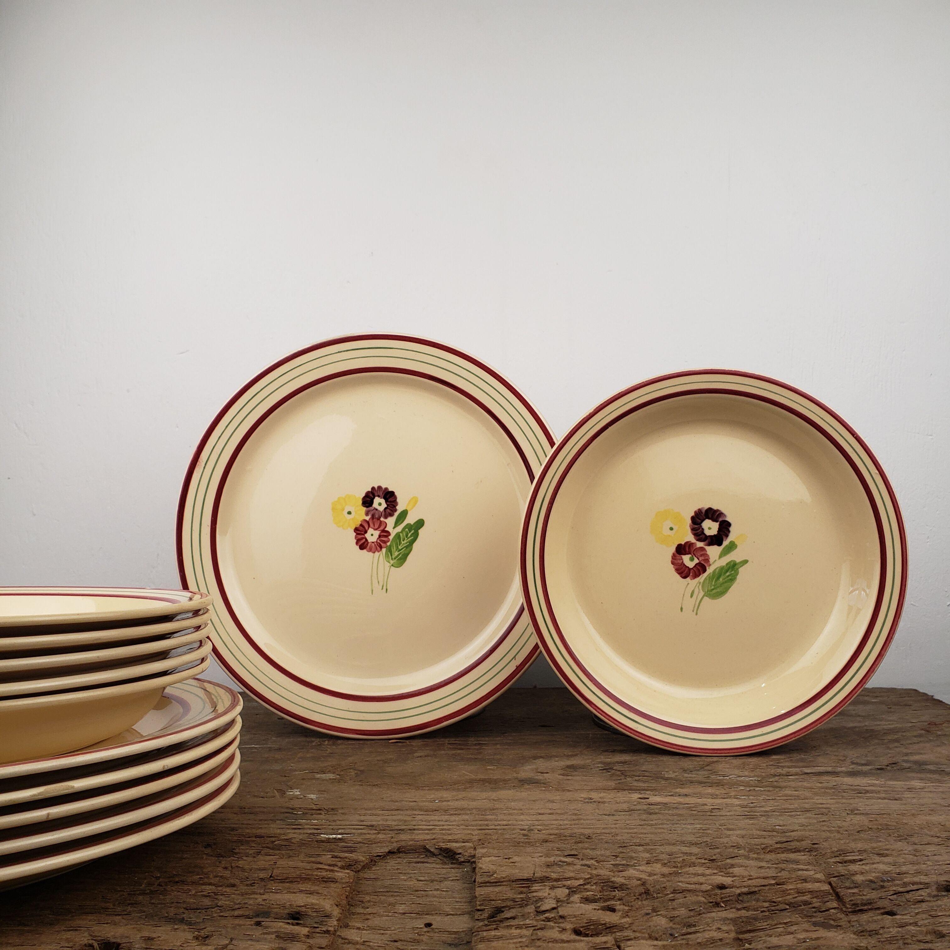 Service 12 plates - Gien, Primevères model