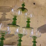 6 Alsatian Roemer type glasses