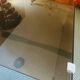 Vintage 70s smoked glass coffee table
