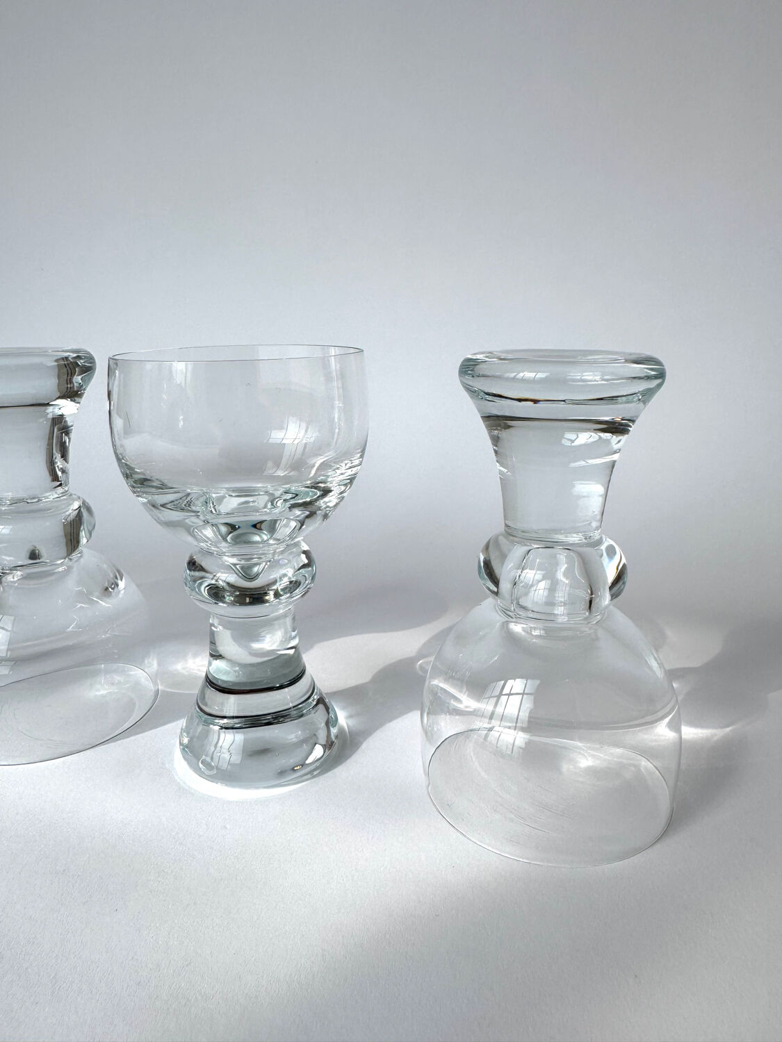 Vintage Holmegaard Per Lutken Hunter Jaeger Design Port Wine Glasses -