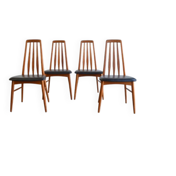 Set of four Danish chairs by Niels Koefoed.