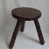 Wooden tripod stool