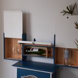 Wall-mounted wooden shelf