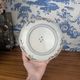 Signed Imari porcelain plate with Japanese lake and deer decoration, 19th century