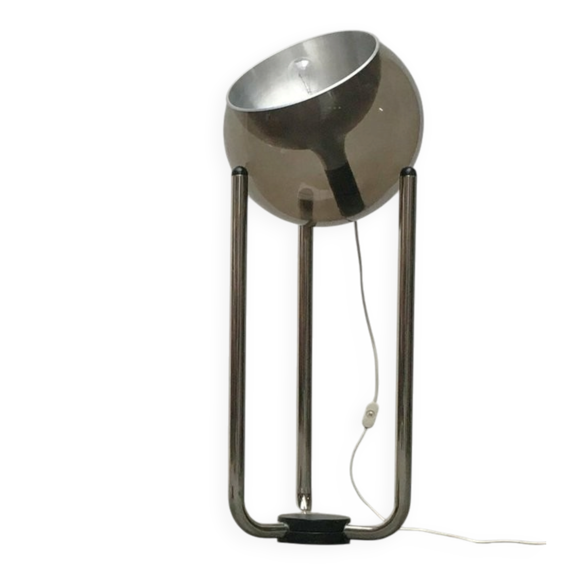 Mid-century Swiss space age globe floor lamp Type 56 by Temde, 1960s.