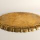 Hollywood Regency Large Oval Brass Tray by Firma Lars Holmström, Sweden 1940's