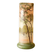 Vase en verre émaillé Legras