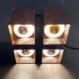 Ceiling lamp raak amsterdam model viervoud vintage, 1970