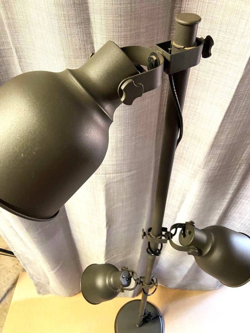 Large Floor Lamp Living Room Light Model with 3 Independent Spotlights Industrial Style