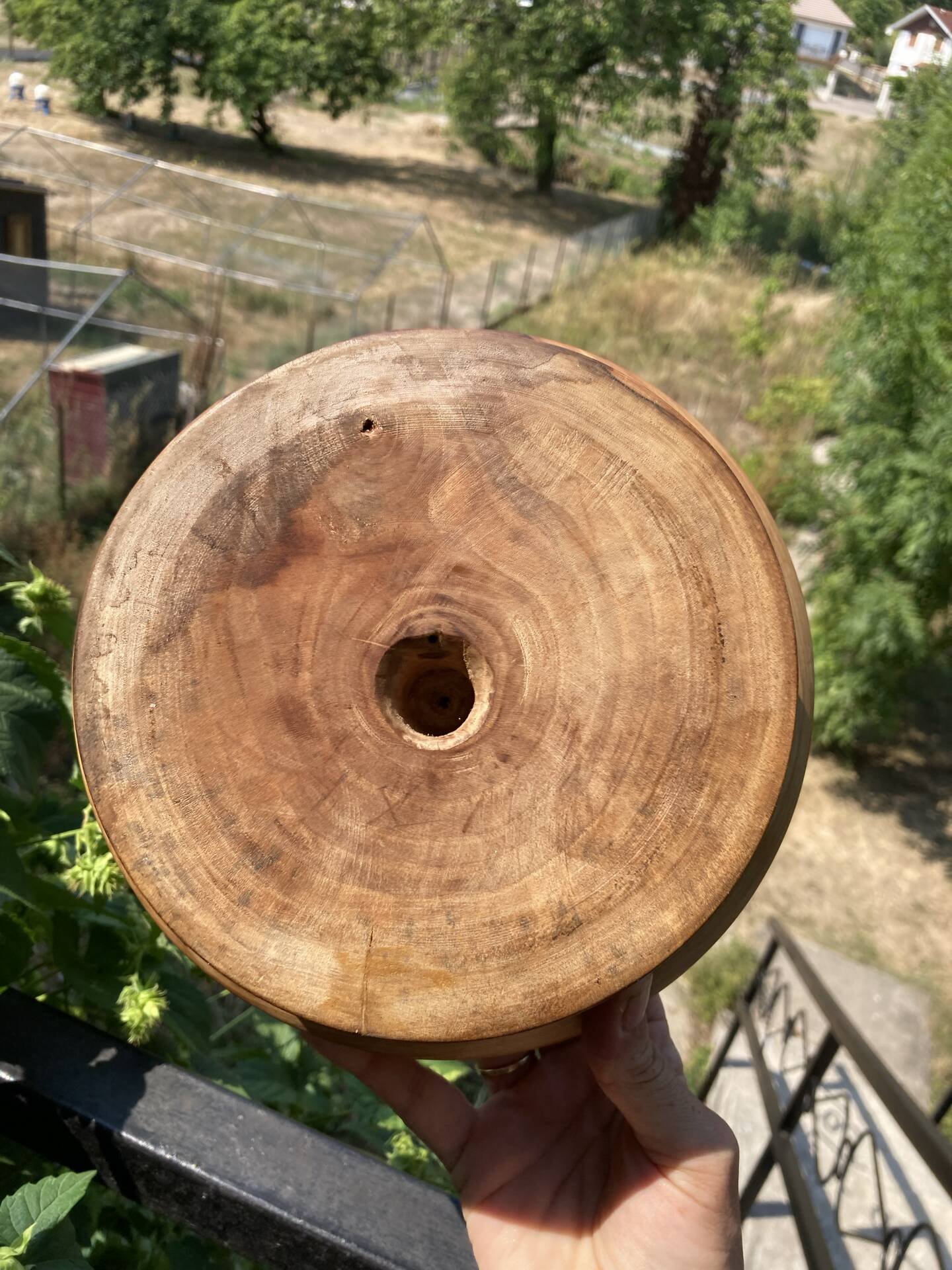 Bol en bois tourné artisanat Haut Marnais