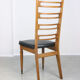 Vintage wooden & brass dining chairs