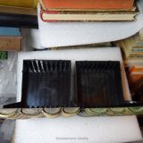 Lot of 4 cd racks for 40 cds - walter scott fake book front - made in uk vintage