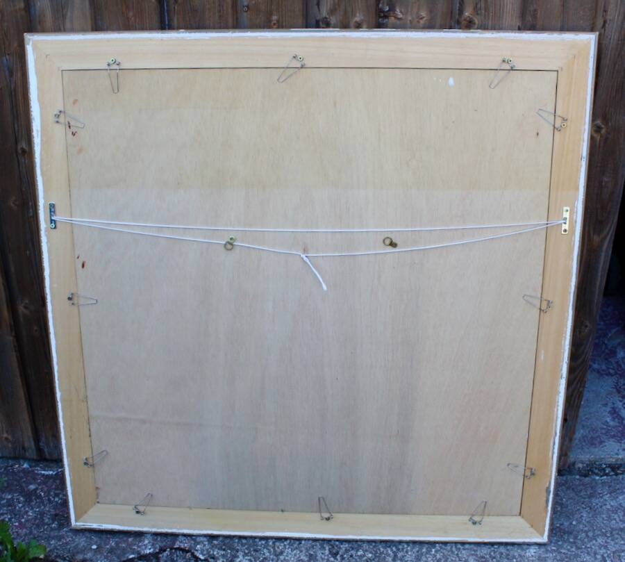 Painting Oil on panel "Charolais cattle"