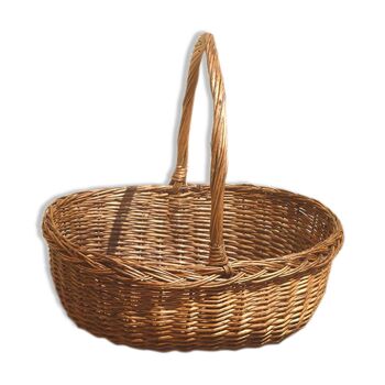Culture wicker basket, vintage