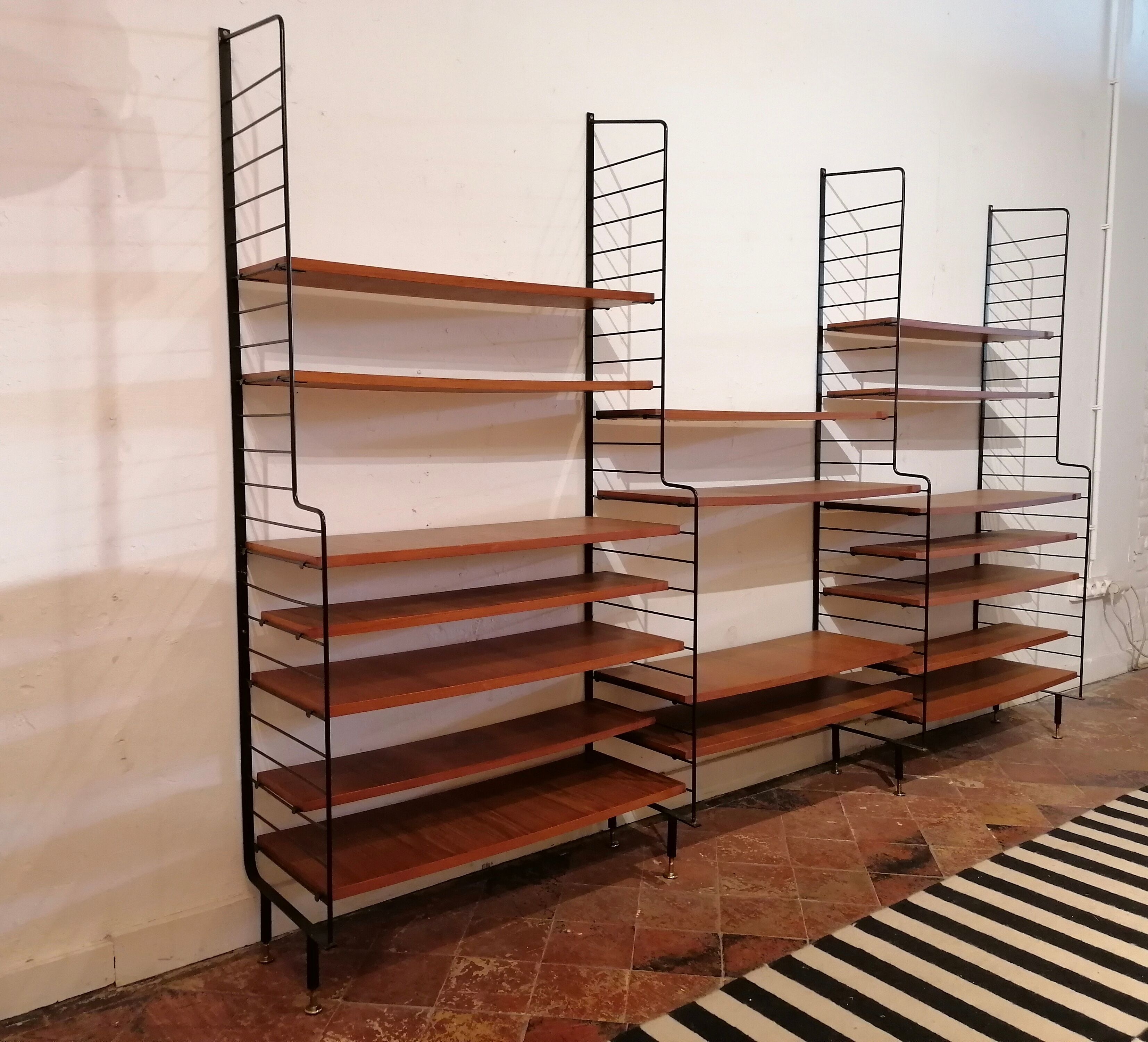 String wall shelf system, 1960s