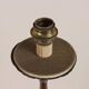 Antique candelabrum converted into a lamp, 18th-19th century.