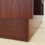 Bibliothèque en acajou, design danois, années 1970, production : Hundevad