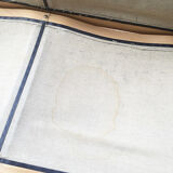 Danish sofa and armchairs curved wood and leather