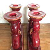 Pair of CAB ceramic candlesticks