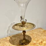 Bronze and crystal centerpiece