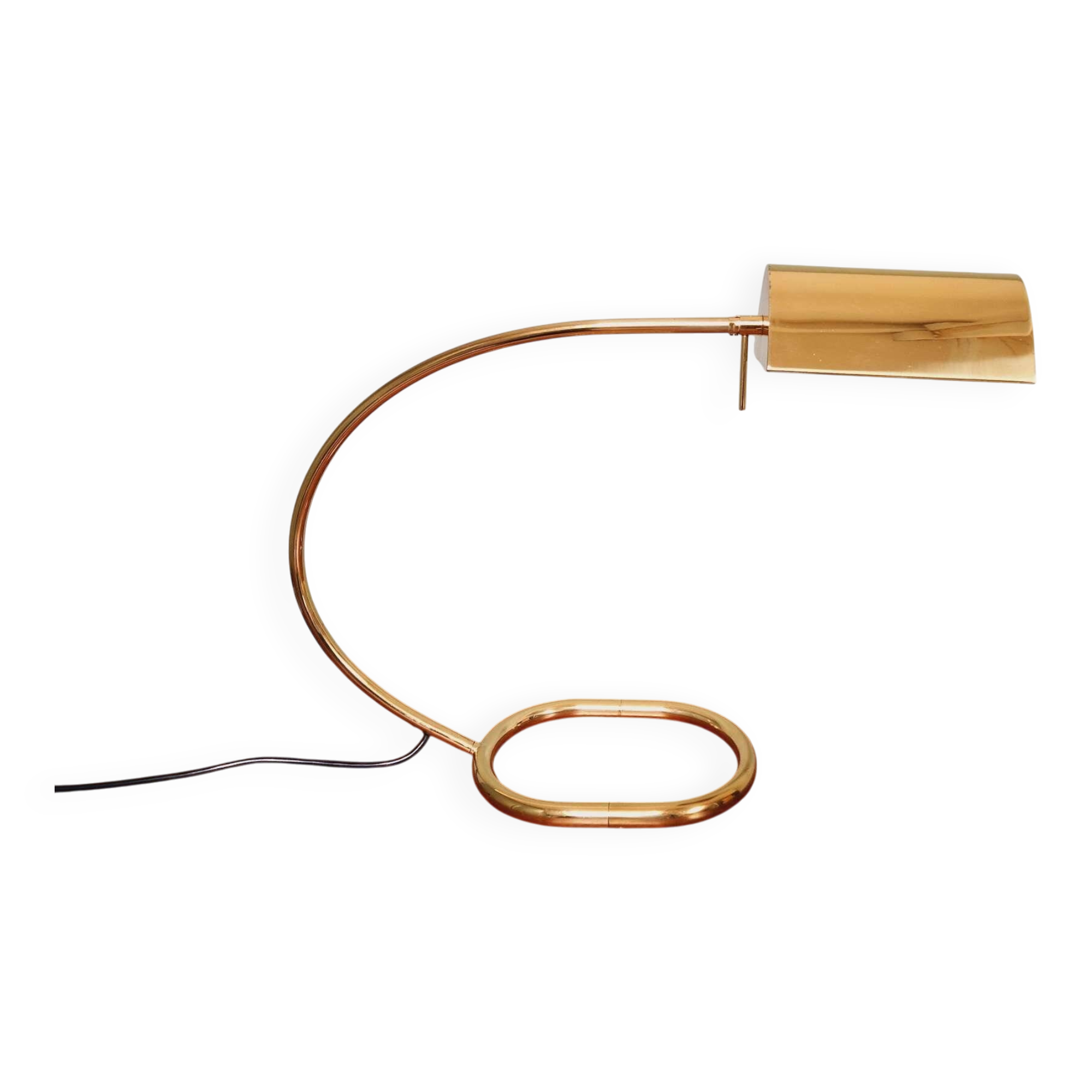 Grande lampe de bureau en laiton, Cosack Leuchten, 1970